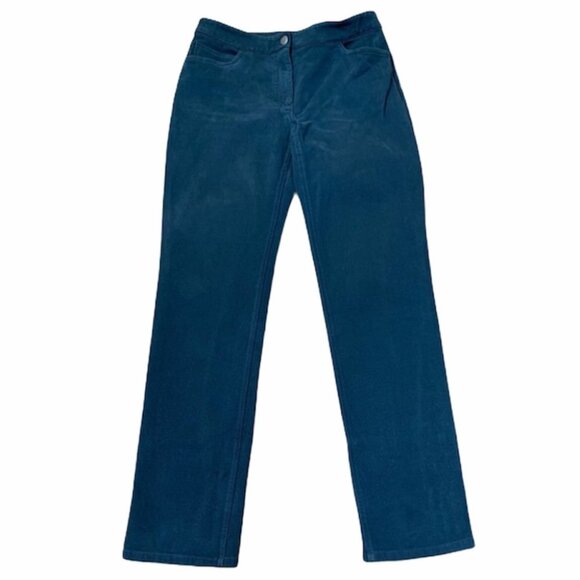 Eileen Fisher Black High Rise Straight Leg Pants - Picture 1 of 9